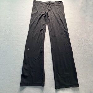 Lululemon Leggings Women’s 12 Black Wide Leg Flare Athletic Yoga Workout Lounge